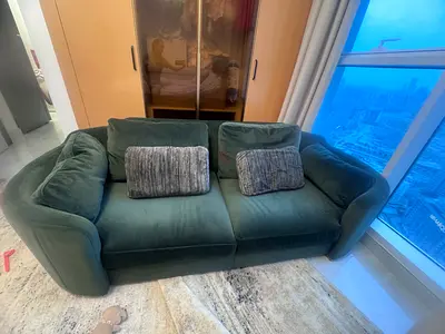 Green 3-Seater Sofa in Good Used Condition