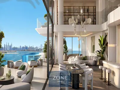 Beachfront 1BR | Avita Palm Jumeirah | Marina & Sea View | Private Terrace Pool