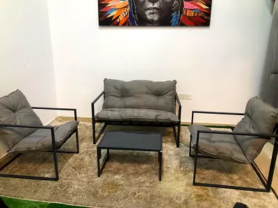 Home centre 4-seater garden set with coffee table