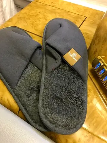 Emirates Airline Grey Cabin Slippers Comfortable Pair