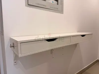 Ekby Alex Wall-mounted white storage cabinet with drawers (IKEA style) — good condition