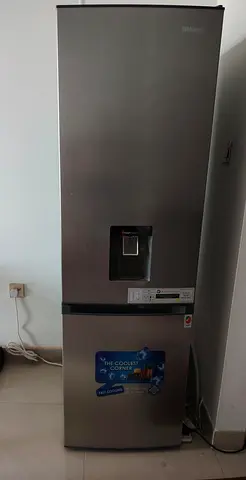 Whirlpool Bottom-Freezer Refrigerator with Water Dispenser - Good Condition