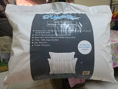 Single Filling Soft Support Pillow - New in Pack