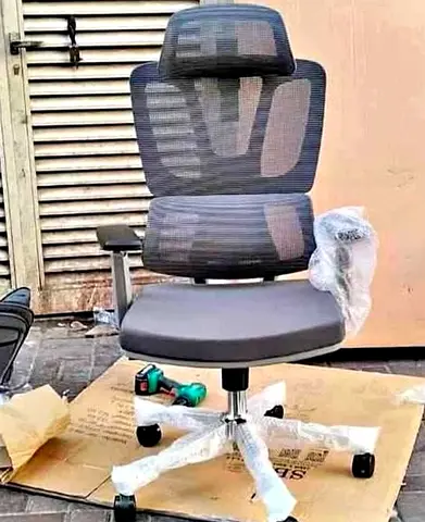 Ergonomic Mesh Office Chair with Headrest - Good Condition