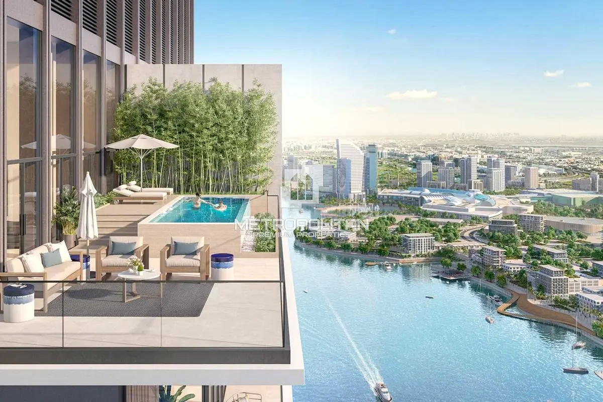 Canal and Dubai Creek Skyline Views | High Floor