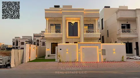 فيلا تصميم كلاسيكي راقي | 5  غرف ماستر | طابقين وروف | سعر شامل رسوم التسجيل والتمليك