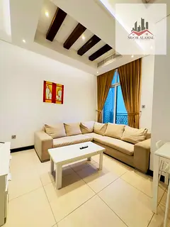 Sharjah, Al Rifa'a (Al Heera Beach area): New compound unit featuring a bedroom, living room, kitche