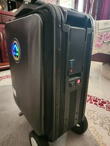 Airwheel SE3S Electric Scooter Suitcase - Silver | 20L Innovative Travel Luggage Motorized Electric