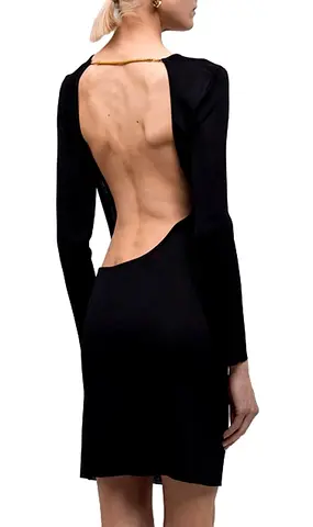 TOM FORD Open-Back Viscose Mini Dress Size S Brand new with tag Retail price 5800AED