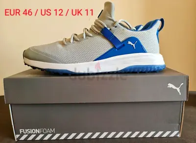 Puma FusionFoam Men's Sneakers Size EUR 46 / US 12 (Light Grey & Blue)