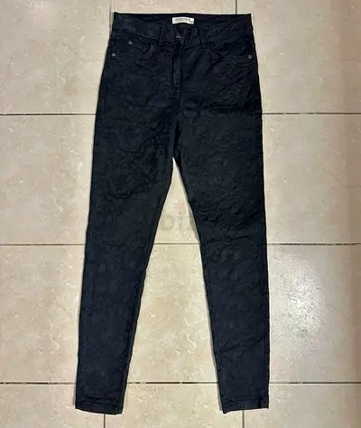 Black Embroidery Jeans UK size 8
