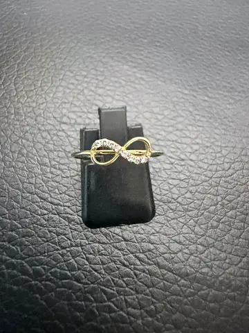 Gold ring infinity