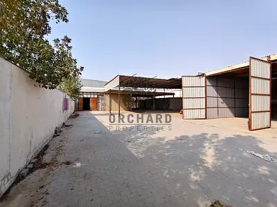 Fully Interlock and shed with labour rooms 12000 sqft open yard rent 195k
