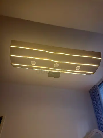 Modern Wall Sconce Light with LED Strip Accent — 3-Light Fixture