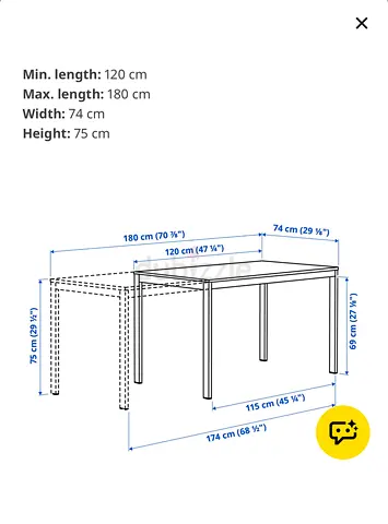 Dining Table with white 4-chairs