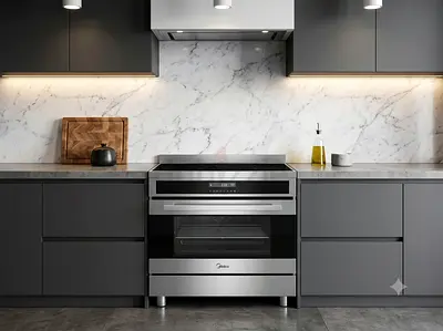Midea 90cm Induction Cooker – Latest Model | Like-New Condition | Modern Design