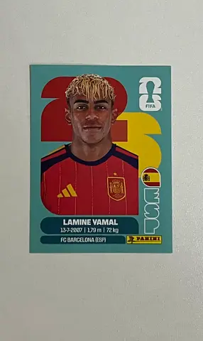 Panini FIFA sticker - Lamine Yamal (Spain / FC Barcelona) - Collectible card