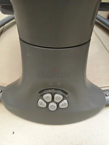 Baby swing base with control panel - grey