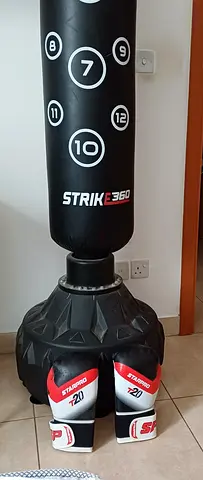Standing Punch Bag with Boxing Gloves - STRIKe360