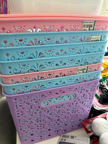 Kids’ Storage Boxes + Freebies 🎀🩵💜
