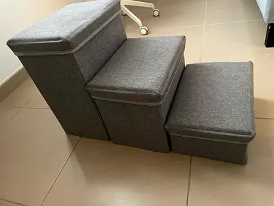 Dog Stairs With Storage 3-Steps for Small Medium Large Dogs