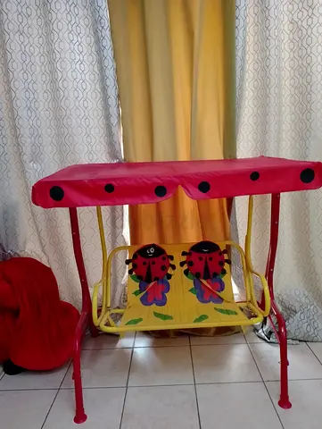 Kids Ladybug Themed Garden Swing Seat