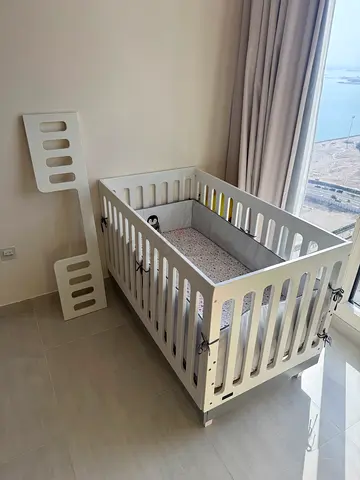 Baby Cot with Mattress and Sheets