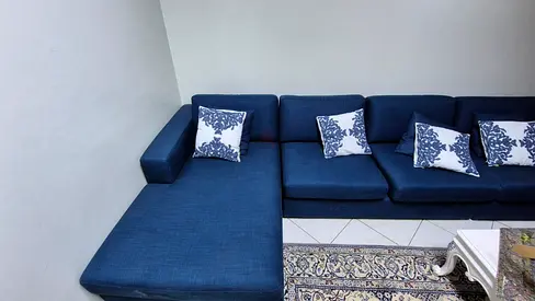 Home centre eterno ushape sofa