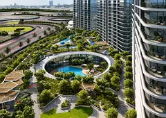 1BR Apartment | Motor City | Pool & City Views | Sobha Solis Tower B