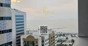 Two bedrooms and a living room with parking, partial sea view, high floor, spacious layout