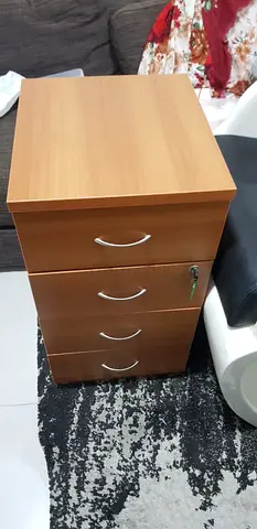 4-Drawer Wooden Filing Cabinet / Office Storage Cabinet – Good Condition