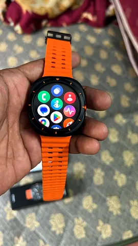 Samsung Galaxy Watch 7 Ultra Rarely Used Original (Orange strap) with Box - Good working condition