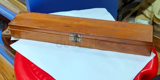Wooden storage box 36cm length
