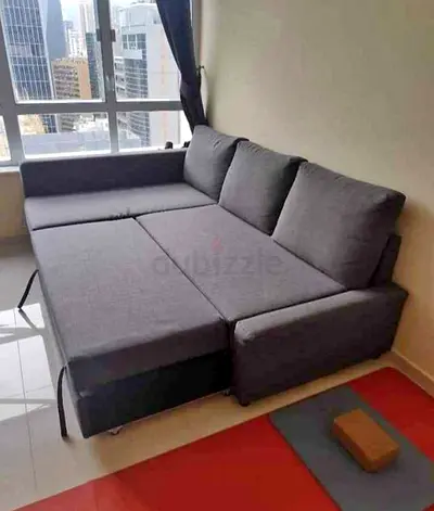 IKEA L shap Sofa store cum bed with can fix the