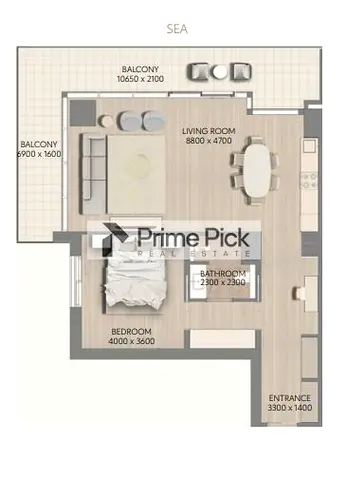 Full Sea View | Corner unit | T1 tower