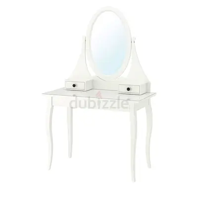 IKEA HEMNES Dressing table with mirror, white, 100x50 cm