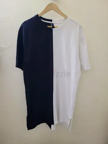 AQ/AQ Black and White Mens Shirt (XL Size)