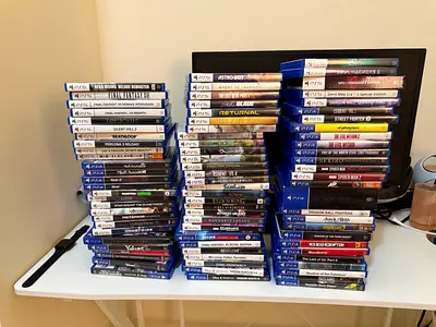 Large Collection of PS4 Games — 60+ Titles, Good Condition