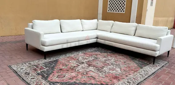 Excellent condition West elm Corner sofa