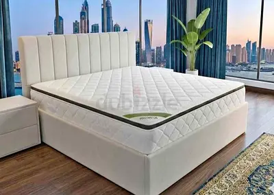 Modern Dezine Luxury King size 180x200 Bed with spring Top memory foam matress Available 28 cm thikn