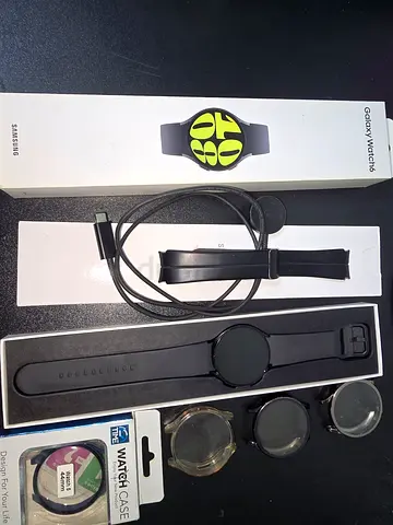 Samsung Galaxy Watch 6 44mm with Extra Cases and Accessories