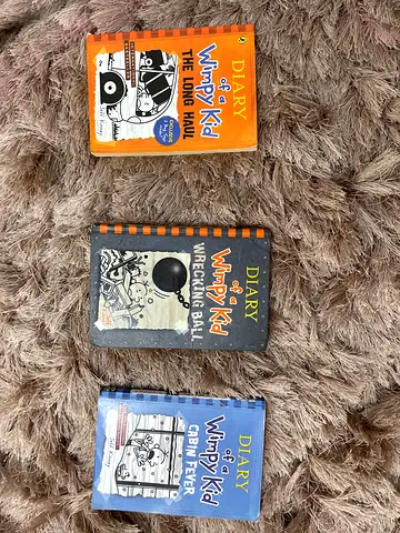 Diary of a Wimpy Kid collection — The Long Haul, Wrecking Ball, Cabin Fever (3 books)
