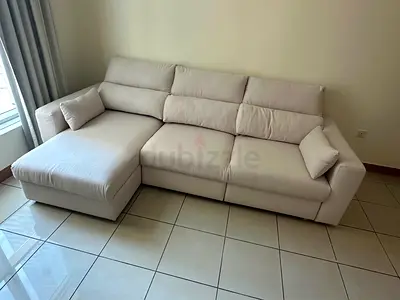 IKEA Esklstuna L Shape Sofa bed Beige Excellent condition