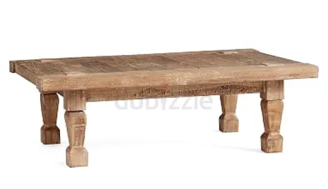 Rustic Pottery Barn Wooden Coffee Table