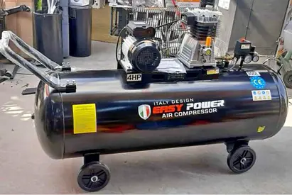 Easy Power 4HP Industrial Air Compressor - Large Tank, Working Condition
