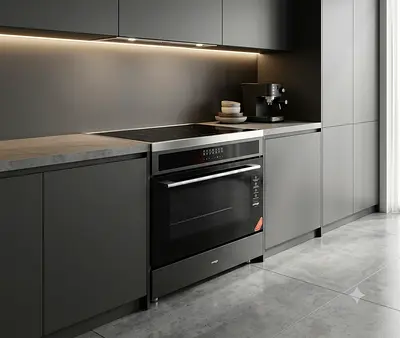 Omiga 90×60cm Induction Electric Ceramic Cooker – Modern Range Cooker | Premium Design