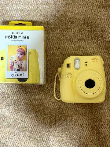 Fujifilm Instax Mini 8 Instant Camera - Yellow, With Box