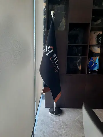 Floor Standing Office Flag Pole and Base - Used