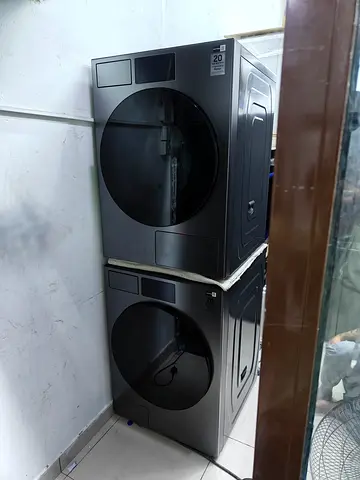Samsung Stacked Front-Load Washer and Dryer Set - 26x17kg