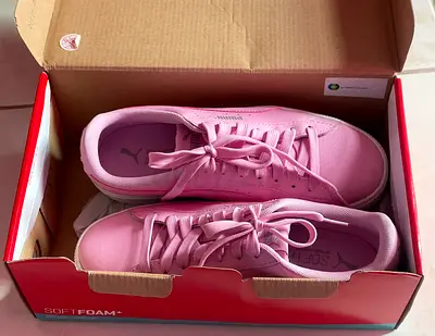 Puma softfoam pink women's sneakers size 37 (used, great condition)